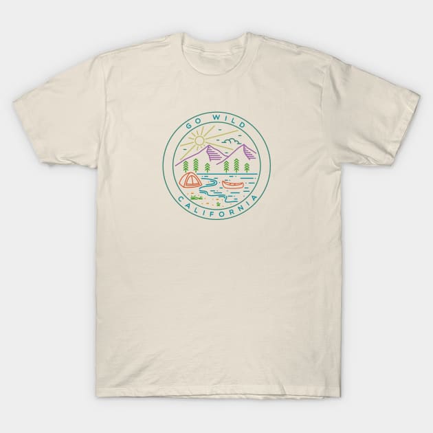 CALIFORNIA CAMP CANOE T-Shirt by UNITED STATES OF TEES